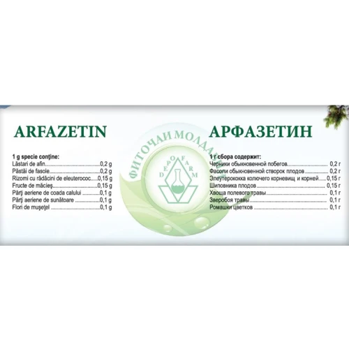 Arfazetin. specie (Depofarm) 1,5 g Nr. 20