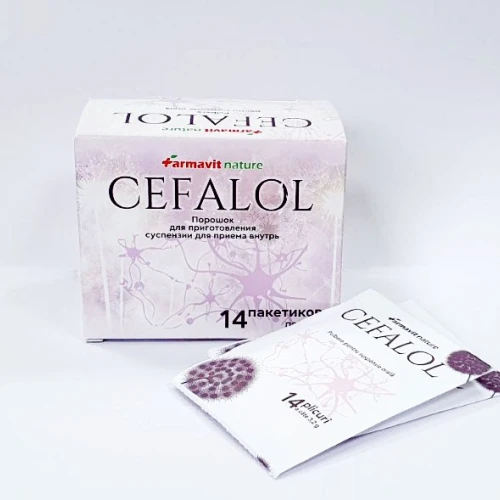 Цефалол, порошок для приготовления суспензии для приёма внутрь(Cefalol, pulbere, Farmavit Nature) 3,2 г №14