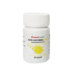 Аскорбиновая кислота, Витамин С, (Acid ascorbic, Farmavit Nature) капсулы 500 мг №60